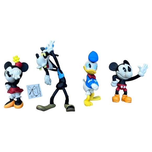 Disney Mickey Mouse Fab Four Runaway Railway 4-CT Figures Toys - Picture 1 of 3